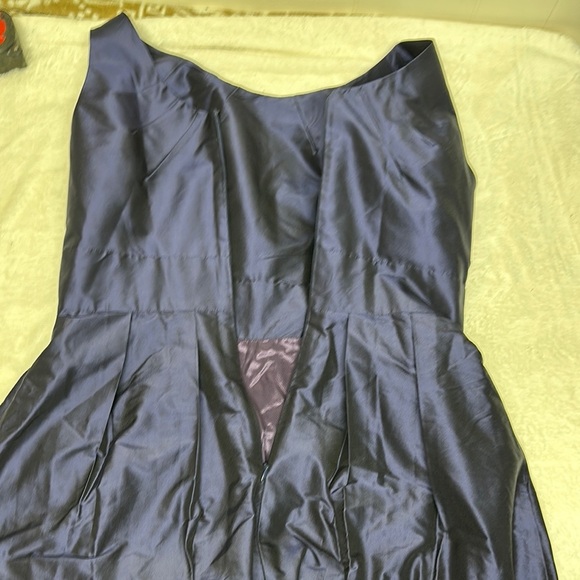 Elegant Blue Scoop Neck Sleeveless Mini Dress Formal, Bridesmaid or Evening out - Picture 13 of 13